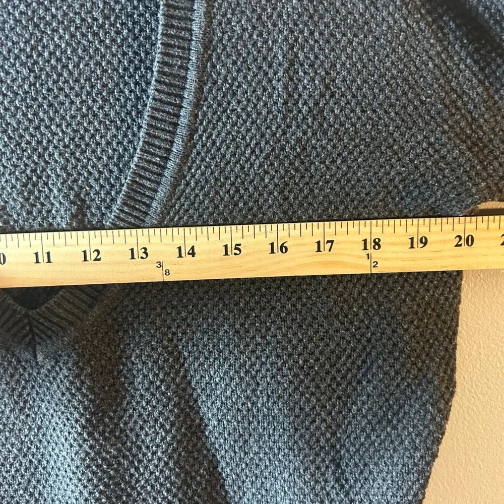 Wilfred Charcoal V Neck Textured Knit Sweater Size L‎